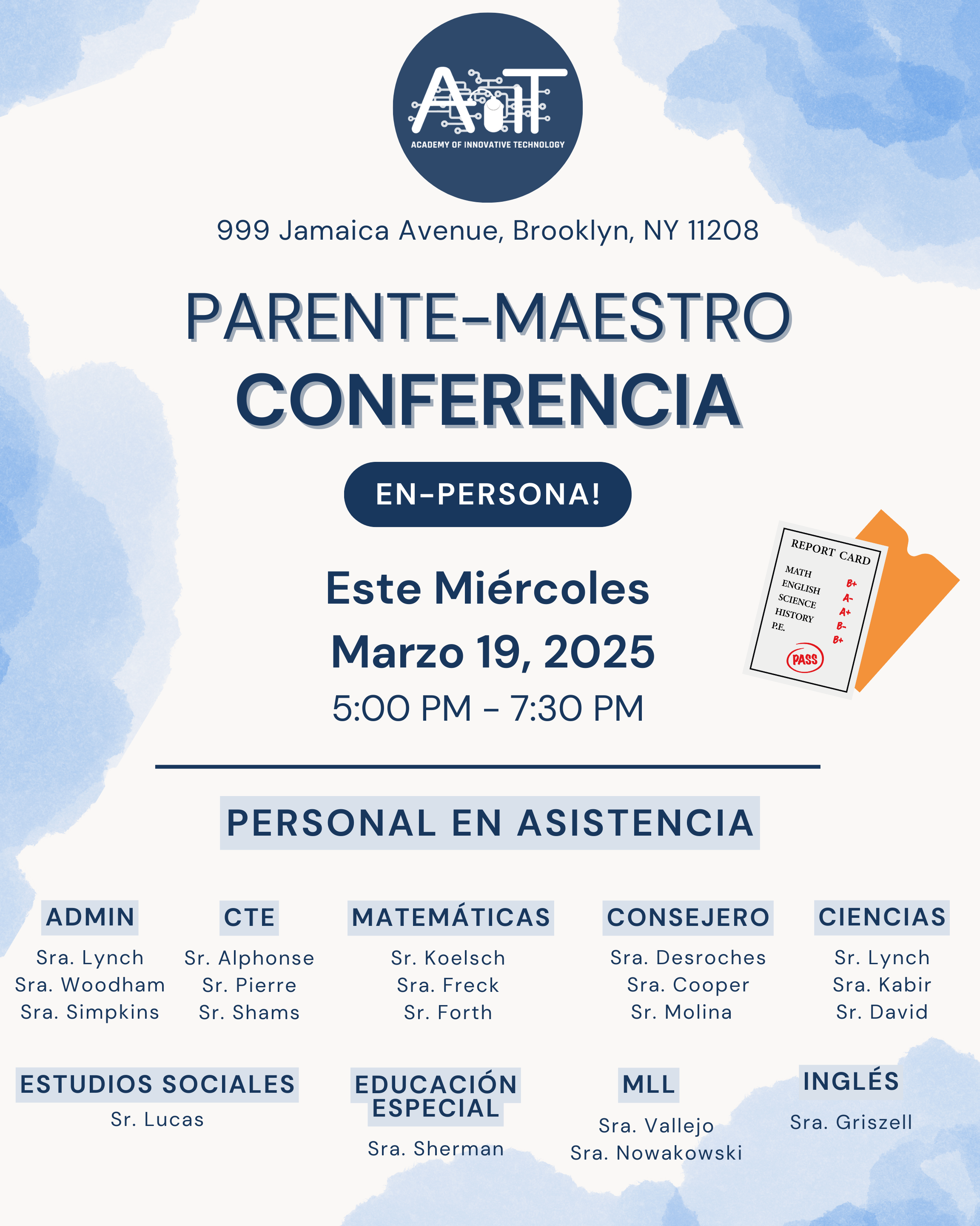 Conferencias de Padres y Maestros